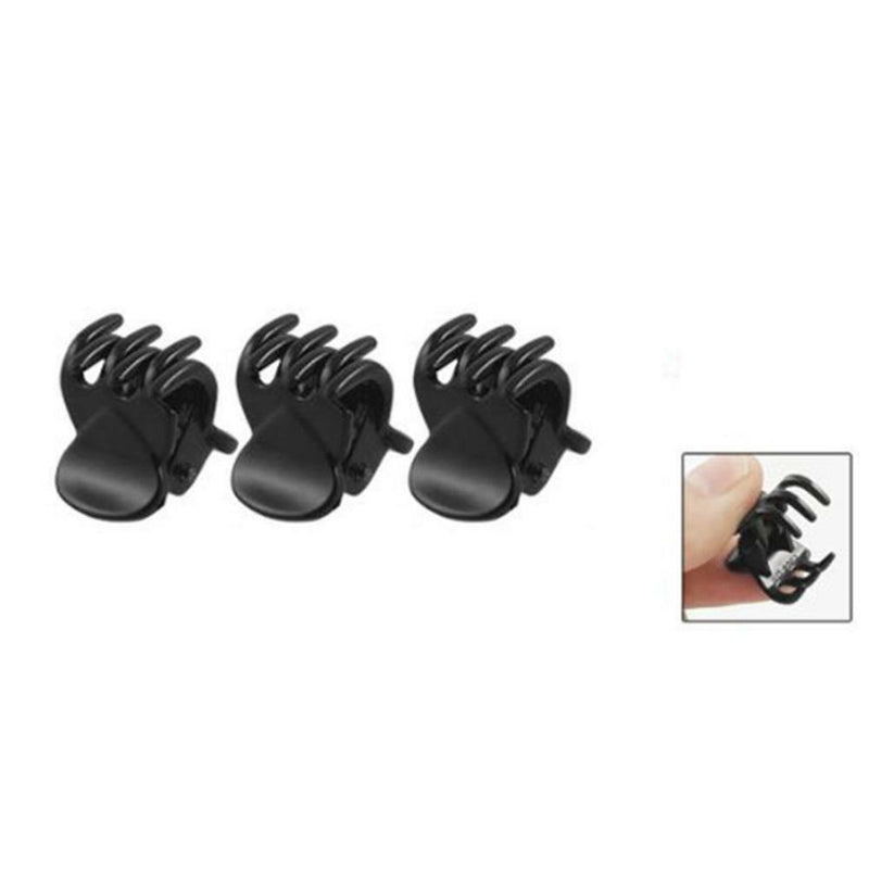 Black Plastic Mini Hairpin 6 Claws Hair Clip Clamp Hair Accessories set AU