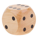 Extra Large Wooden Dice With Rounded Corner D6 Six Sided Dice 5cm Brown 2pcs