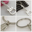 Guitar Bottle Opener Ring Keyring Chain Metal Bar Wine Beer Cap Hang Tool  BX