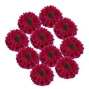 1 Bouquet 10 Head Artificial Silk Daisy Flower Bridal Wedding Party Burgundy