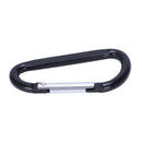 2 Pcs 3" Long Black Aluminum Spring Loaded Gate Carabiners Hooks A4X5