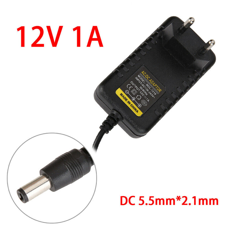 AC to DC 5.5mm*2.1mm 5.5mm*2.5mm 12V 1A Switching Power Supply Adapter