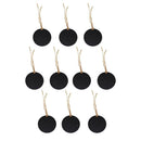 10pcs Mini Chalkboards Signs Hanging BlackBoard Round Message Board Sign