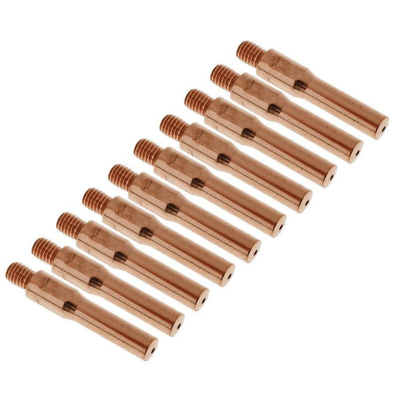 10 Pieces Red Copper Gas Shielded Weld Welding Welder Contact Nozzle  1.4mm