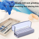 18 Holes Drill Bit Holder Block Dental Burs Stand Sterilizable Organizer