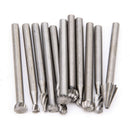 20pcs Burr Bit Grinder HSS For Routing Wood Rotary Milling File Cutter