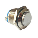 5Pc 16mm Momentary Metal Push Button Switches IP67 Waterproof Copper Contact