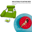 Inflatable Foldable Floating Row Beach Swimming Pool Water Hammock (Green)