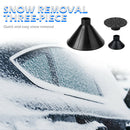 Dual Funnel Car Window Windshield Magical Ice Scraper Snow Remover (Black)