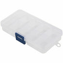 5X(10 Slots Adjustable Plastic Fishing Lure Hook Tackle Box Storage Case O U8Y9)