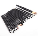 Pro 20 Makeup Brushes Foundation Shadow Eyeliner Brush Kit