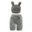 Newborn Baby Cute Crochet Knit Outfits Infant Photography Props Pants w/Hat