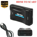 1080P HDMI to SCART Video Audio Converter with DC Cable for HD TV (EU) A