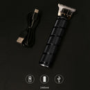 Metal Waterproof Outline Skeleton Cordless Trimmer USB Charging Hair Clipper bs