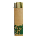 100Pcs / Lot Bamboo Drinking Straws Reusable Straw Party Kitchen + Cleaning