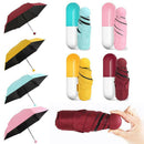 Capsule Umbrella Rain Woman Clear Pocket Anti-UV Umbrella Windproof FragrantN9X4