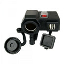 Waterproof 5V/2.1A Dual USB Output Motorcycle Handlebar Clamp Power Adapter