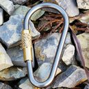D-shaped Titanium Alloy Hiking Outdoor Camping Tool Durable Key Chain Buckle