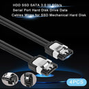 4pcs HDD SSD SATA 3.0 III 6Gb/s Serial Port Hard Disk Drive Data Cables Wires
