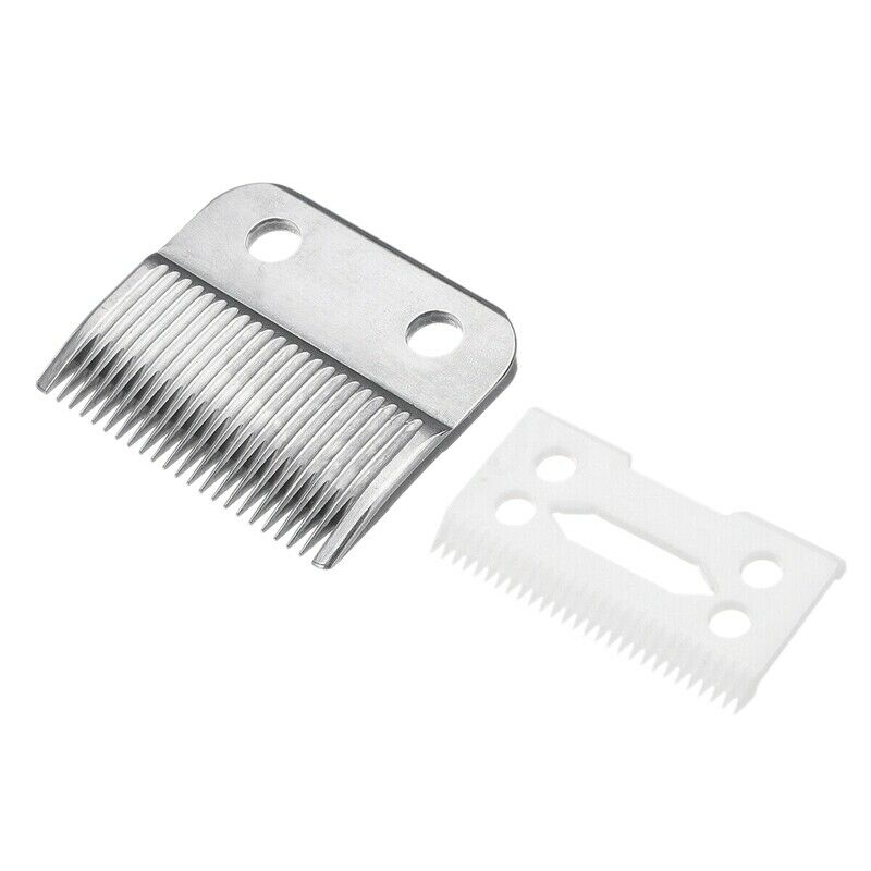 2Pc Hair Beard Replace Ceramic Blade Cutter Metal Bottom for Wahl Shear Cli