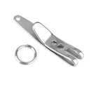 Stainless steel UFO Removable buckle Clip Keychain outdoor tool Key Rings