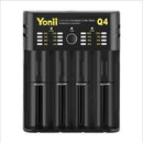 2X(18650 Charger 4 Slot Usb 21700 Aa Aaa 26650 Smart Lithium Battery Nimh B