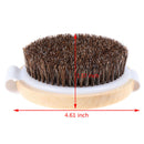 1X Wood Natural Horse Hair Bath Body Brush Cellulite Shower Dry Skin Exfoliat Bj