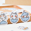 45pcs cat Stickers Scrapbooking Journal Diy Diary Album Stick Label Hand BoSEAU