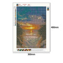 5D DIY Full Drill Diamond Painting Sunset Scenery Cross Stitch Embroidery