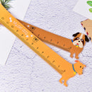 Cute Dog Shape Ruler Mini Plastic Straight Ruler For Kids School Supplies Gift &