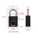 Padlock For Bag Door Lock With Smart Key Lock Without Key ID Fingerprint Anti