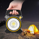 Compact Solar COB LED Work Spot Light USB Rechargeable Portable Lamp Hiking