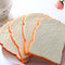 Cute Jumbo  Toast Slice Artificial Bread Bag Strap Hand Pad Kid Toy3C