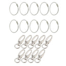 10pcs Stainless Steel Screw Locking Wire Keychain Cable Key Rings Outdoor A O4E2