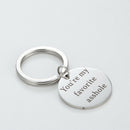 Funny Boy Friends Gift Valentines Day You're My Favorite Asshole Key chain