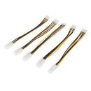 5pcs 4 Pin Female to 8 Pin Male CPU Power Converter Cable Lead Adapter Cord