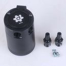 2-Port Baffled Aluminum Oil Catch Can Air Oil Separator Defends Intercooler