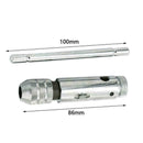 Ratchet Tap Steel Wrench Adjustable T Handle Machine Screw Taps with 5Pcs M Z9H3