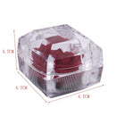 Acrylic Jewelry Box Ring Box with Red Rose for Wedding Birthday