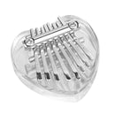 8 Keys Mini Crystal Kalimba Transparent Pocket Musical Finger Thumb Piano  A