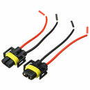 2PCS H11 H8 Wiring Harness female Socket Wire Connector Plug Extension Pigtail3C