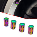Chrome Aluminum Tire/Rim Valve/Wheel Air Port Dust Cover Stem Cap/Caps Useful x4