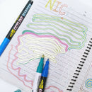 Double Line Outline Pens, 24 Colors Double Line Pen for Art Drawing Greeting