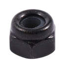 M2 Zinc Plated Nylock Nylon Insert Hex Lock Nuts Black 50pcs T4I4