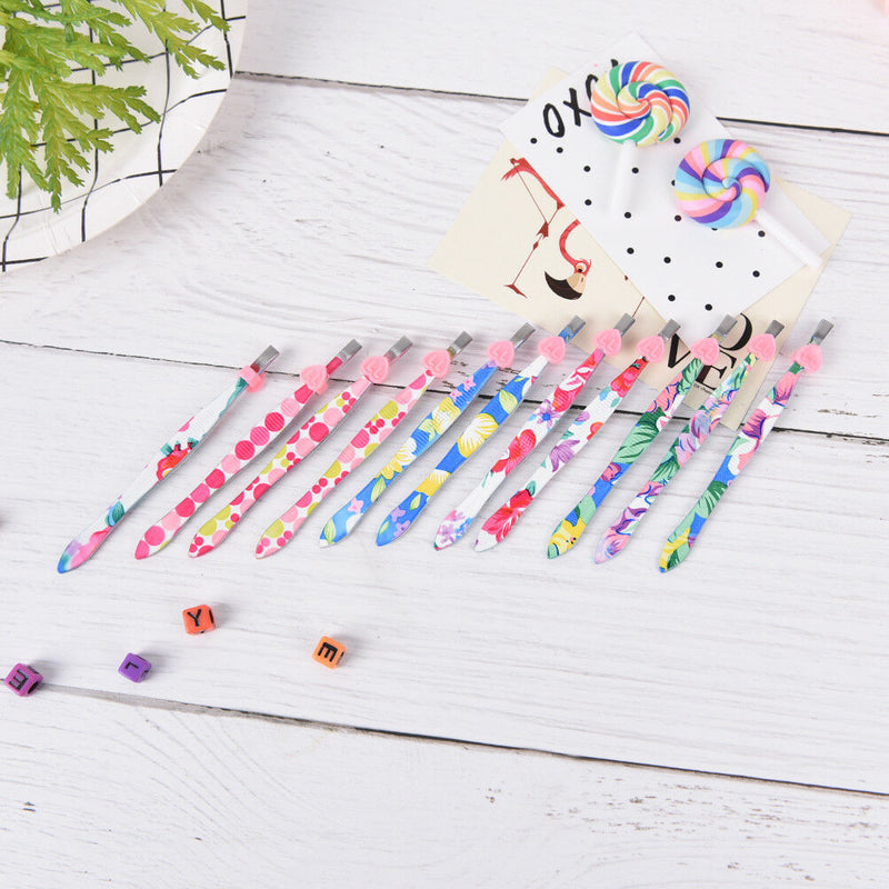 Professional Stainless Steel Slant Tip Hair Removal Eyebrow Tweezer Makeup ZP TO