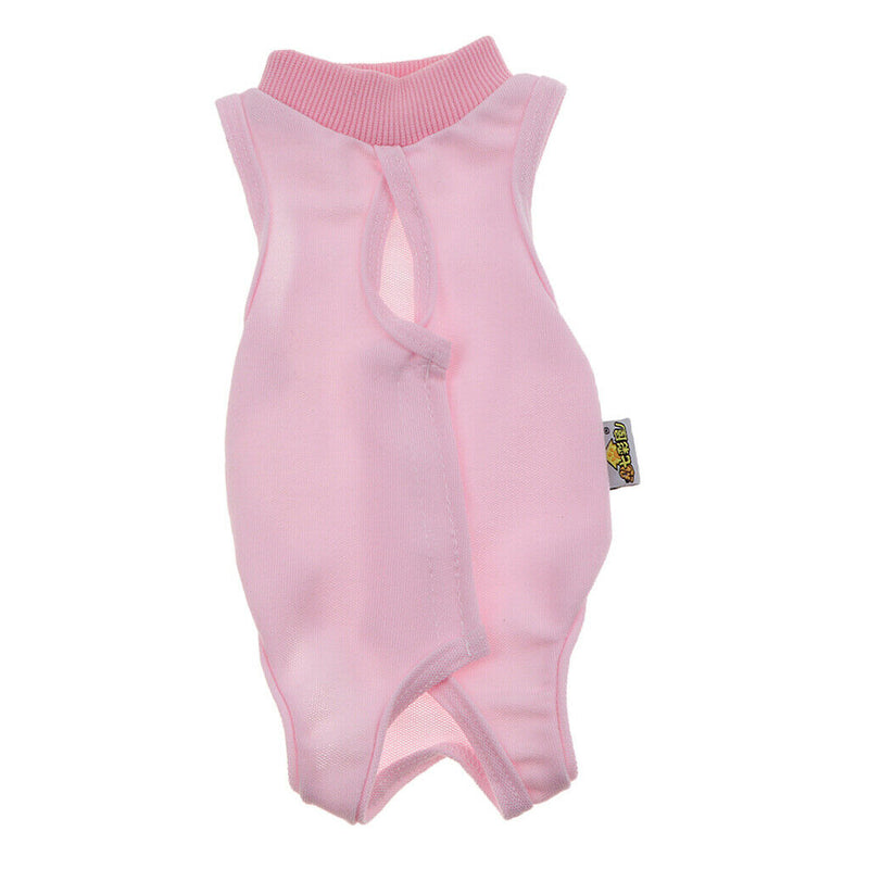 2 Pcs Medical Pet Shirt Dog Cat Operation Wound Dressing Recovery Body Suit (S,