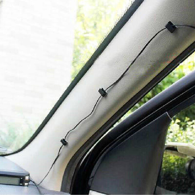 20x Car Wire Cord Cable Holder Tie Clips Fixer Organizer Drop Adhesive Clamp Ew