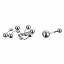 60 Pcs Bulk Lots Eyebrow Jewelry Belly Tongue Bar Ring Elegan