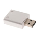 USB External Sound Card Audio Adapter with 3.5mm Microphone /Headphone Jacks