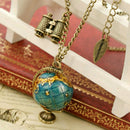 Globe Telescope Celebrity Bronze Long Chain Pendant Necklace Jewelry Chain gift